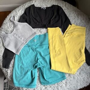 TNA SHORTS  Outfitters Black Top AERIE TOP 
FLABETICS LEGGING